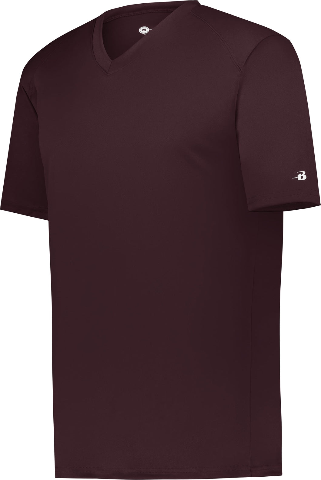 BA MAROON YOUTH B-CORE V-NECK TEE