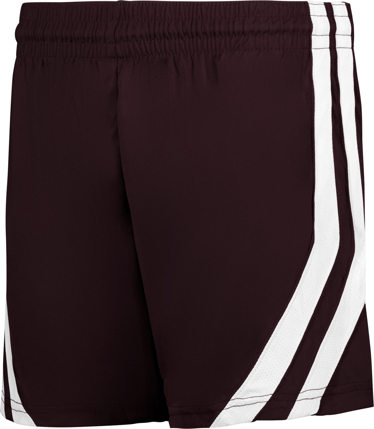 BA MAROON/WHITE BASKETBALL SHORT WOMEN