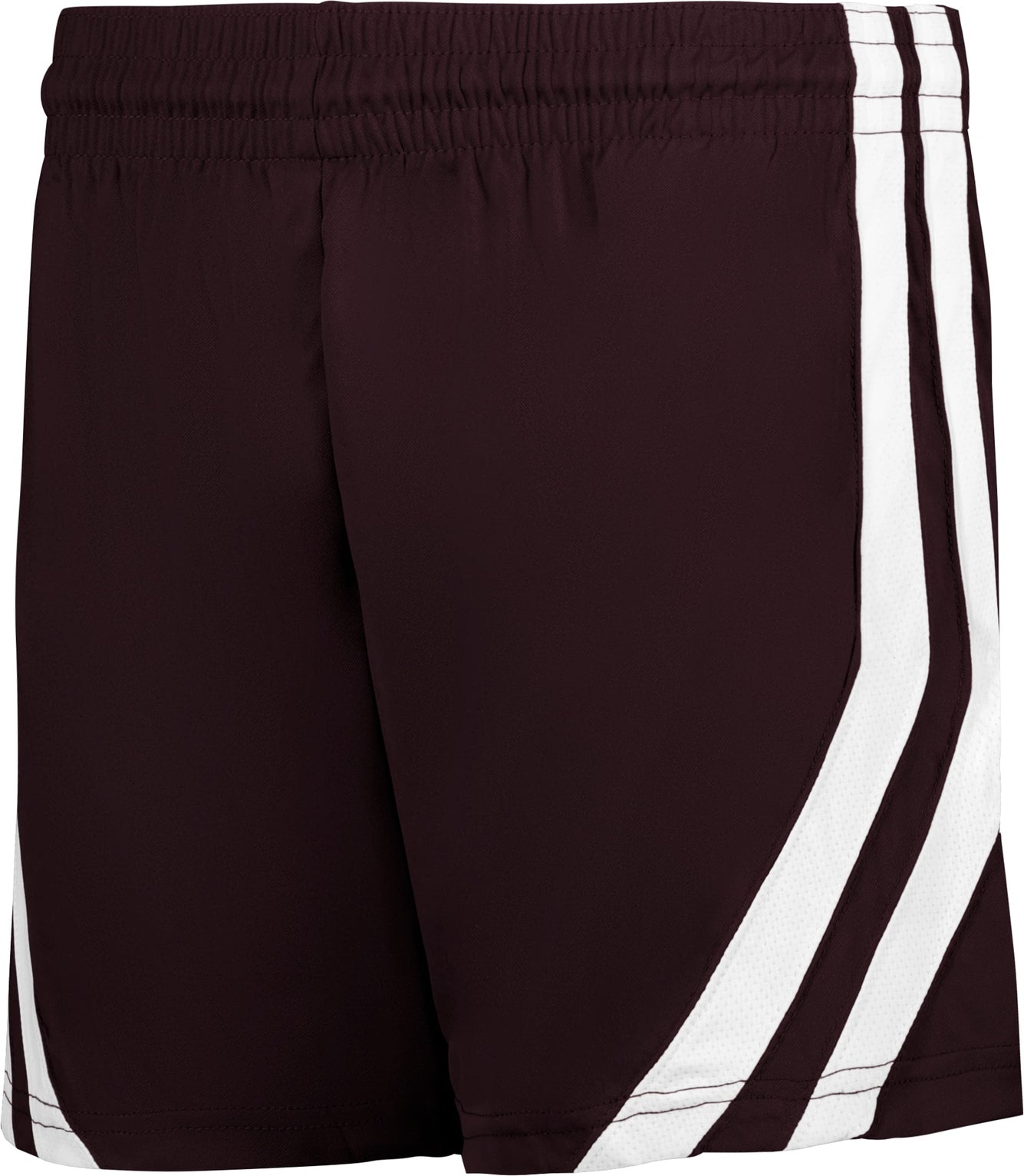 BA MAROON/WHITE BASKETBALL SHORT WOMEN