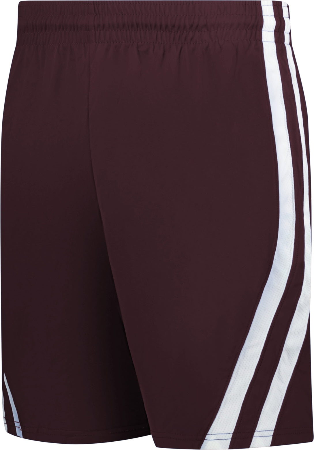 BA MAROON/WHITE BASKETBALL SHORTS