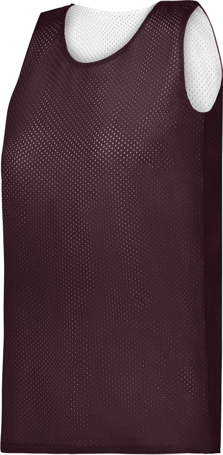 BA MAROON/WHITE LADIES MESH REVERSIBLE JERSEY