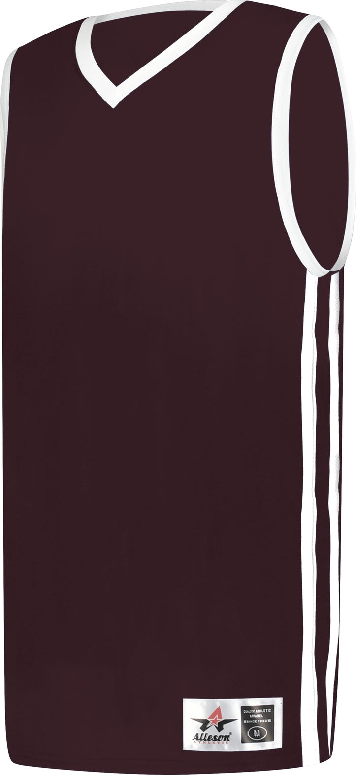 BA MAROON/WHITE YOUTH BASKETBALL JERSEY
