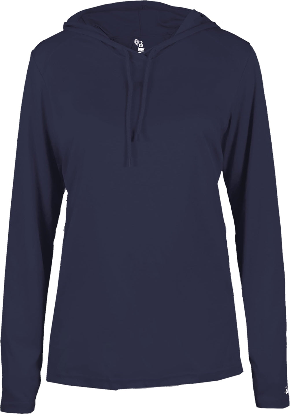 BA NAVY LADIES B-CORE L/S HOOD TEE