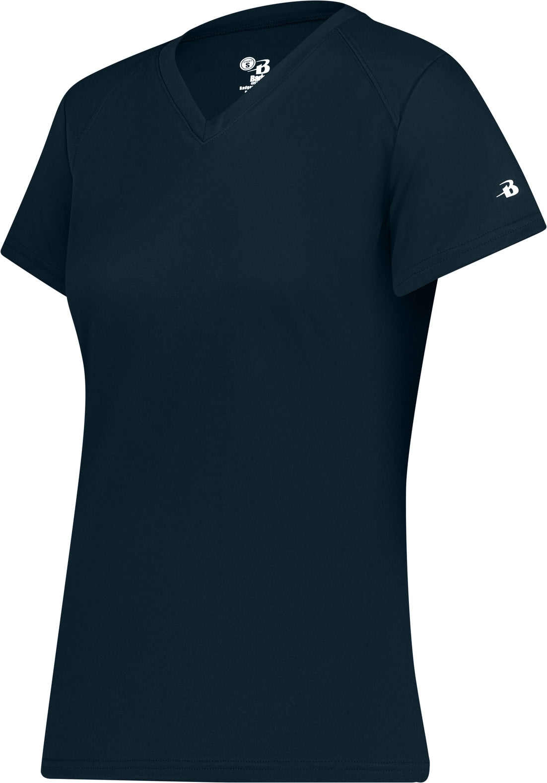 BA NAVY LADIES B-CORE V-NECK TEE