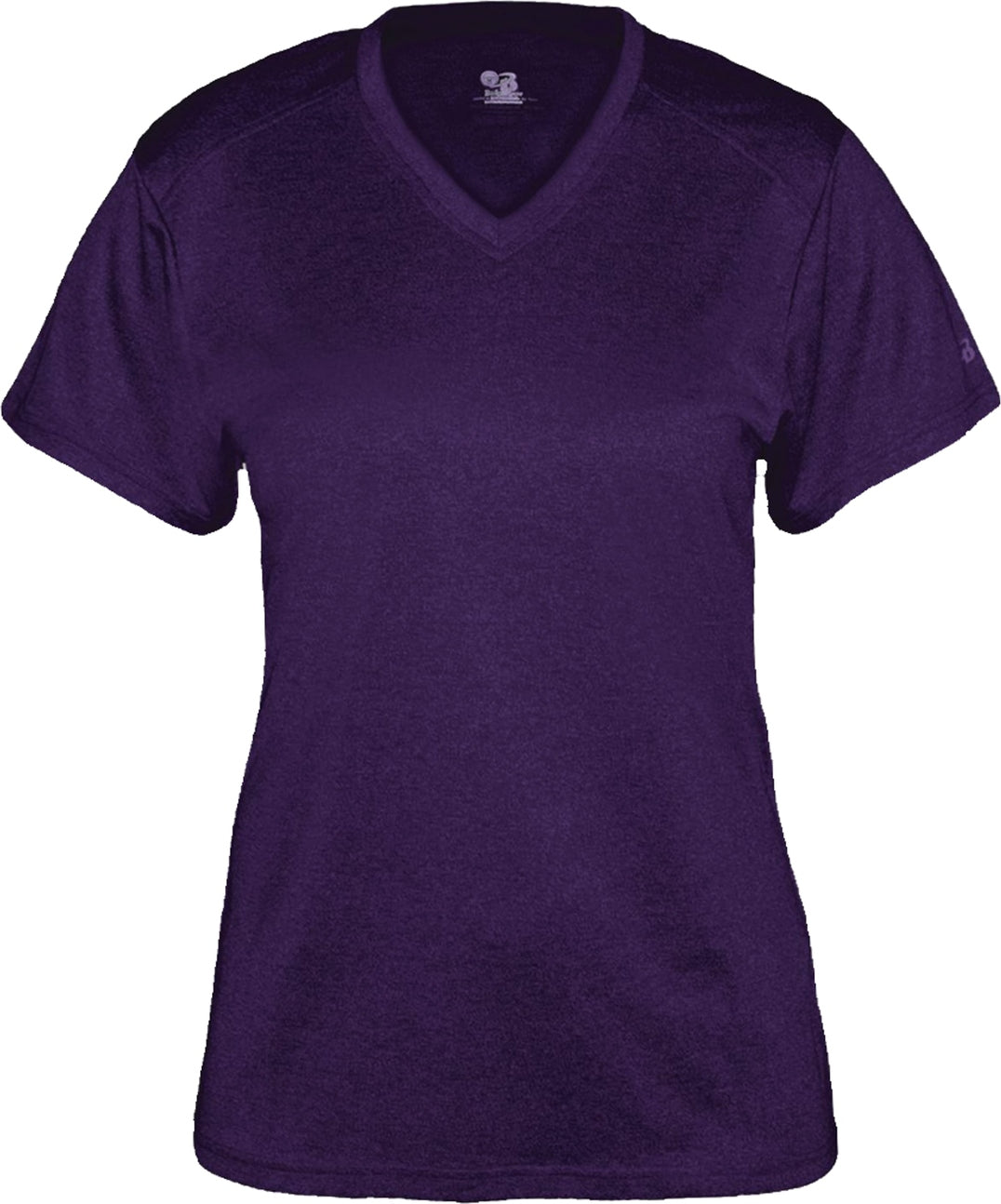 BA PURPLE HEATHER PRO HEATHER LADIES' V-NECK TEE