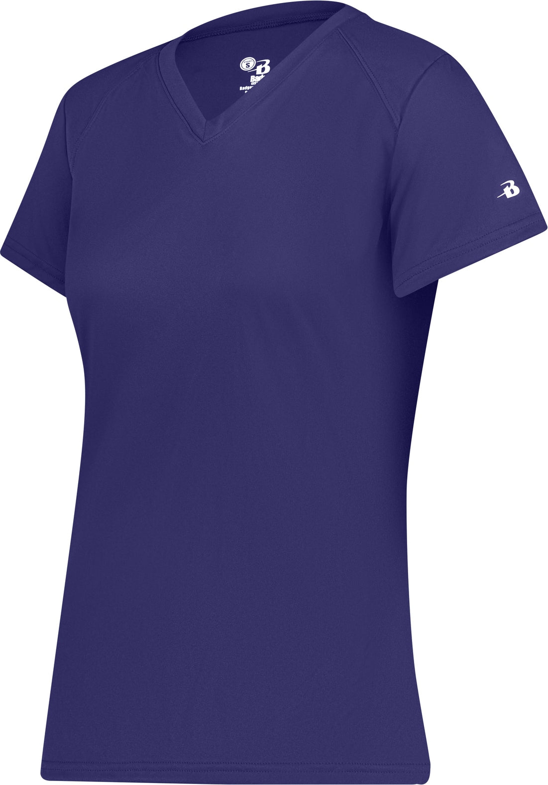 BA PURPLE LADIES B-CORE V-NECK TEE