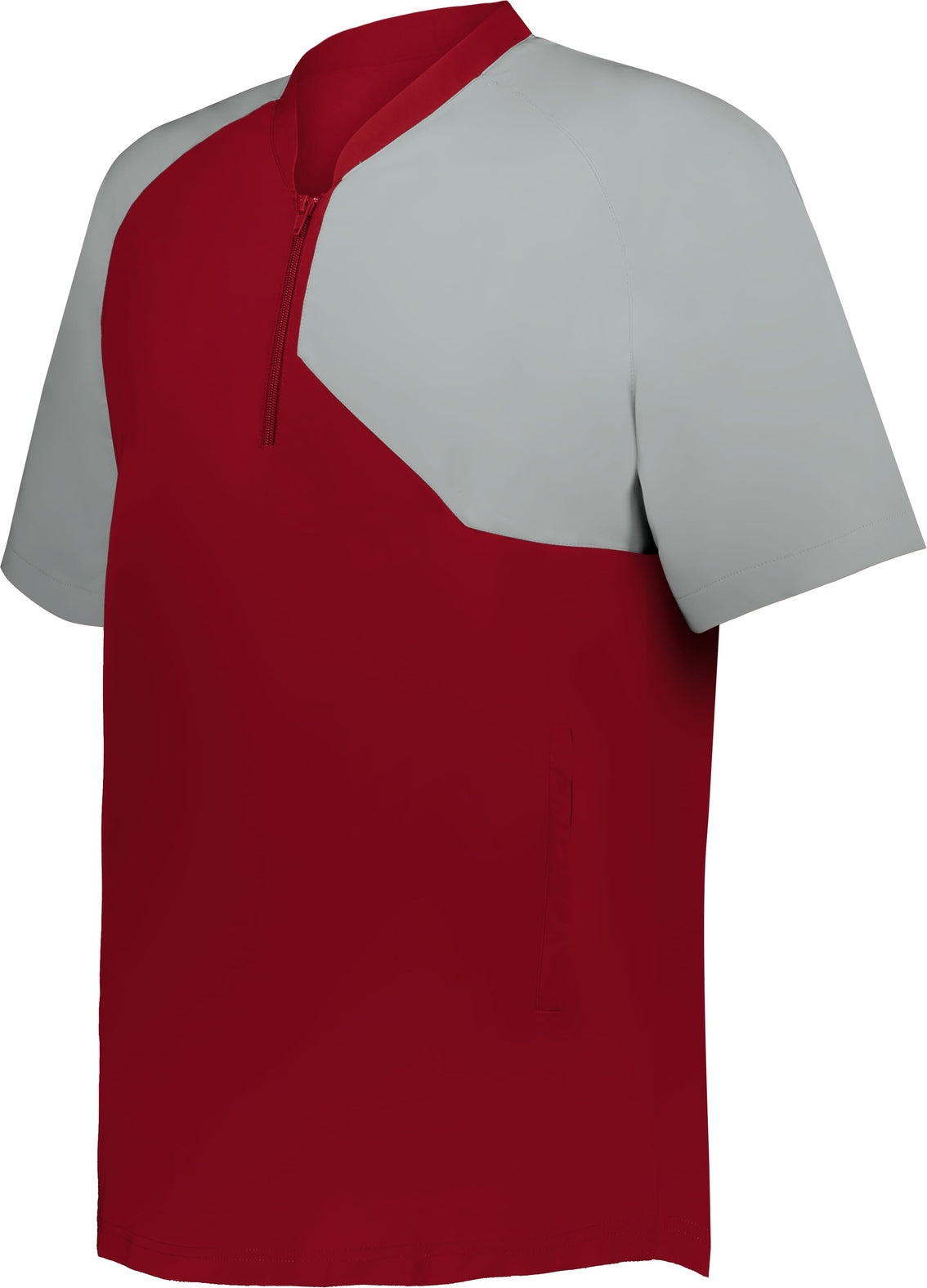 BA RED/GREY BASEBALL BATTER LS JACKET