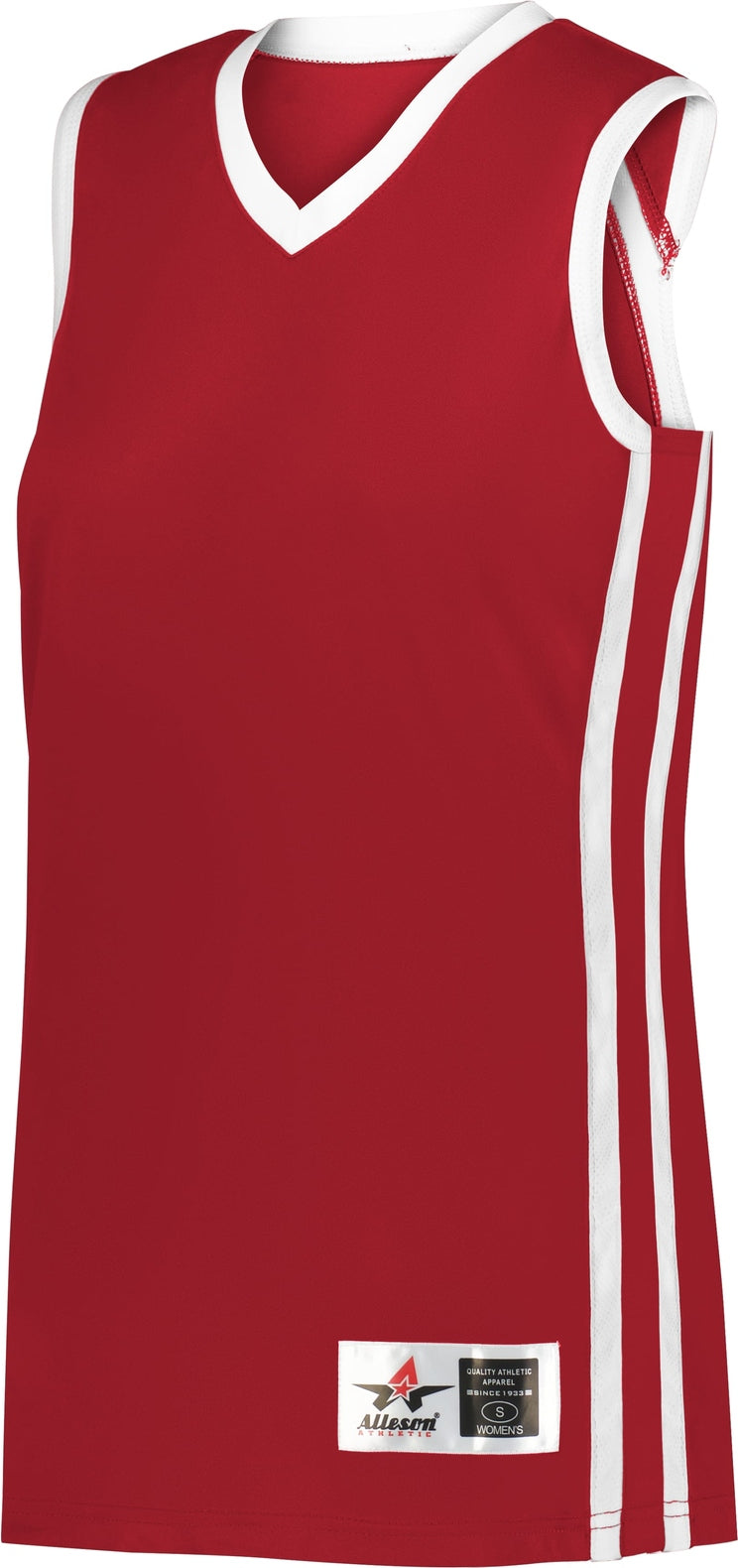 BA RED/WHITE LADIES BASKETBALL JERSEY