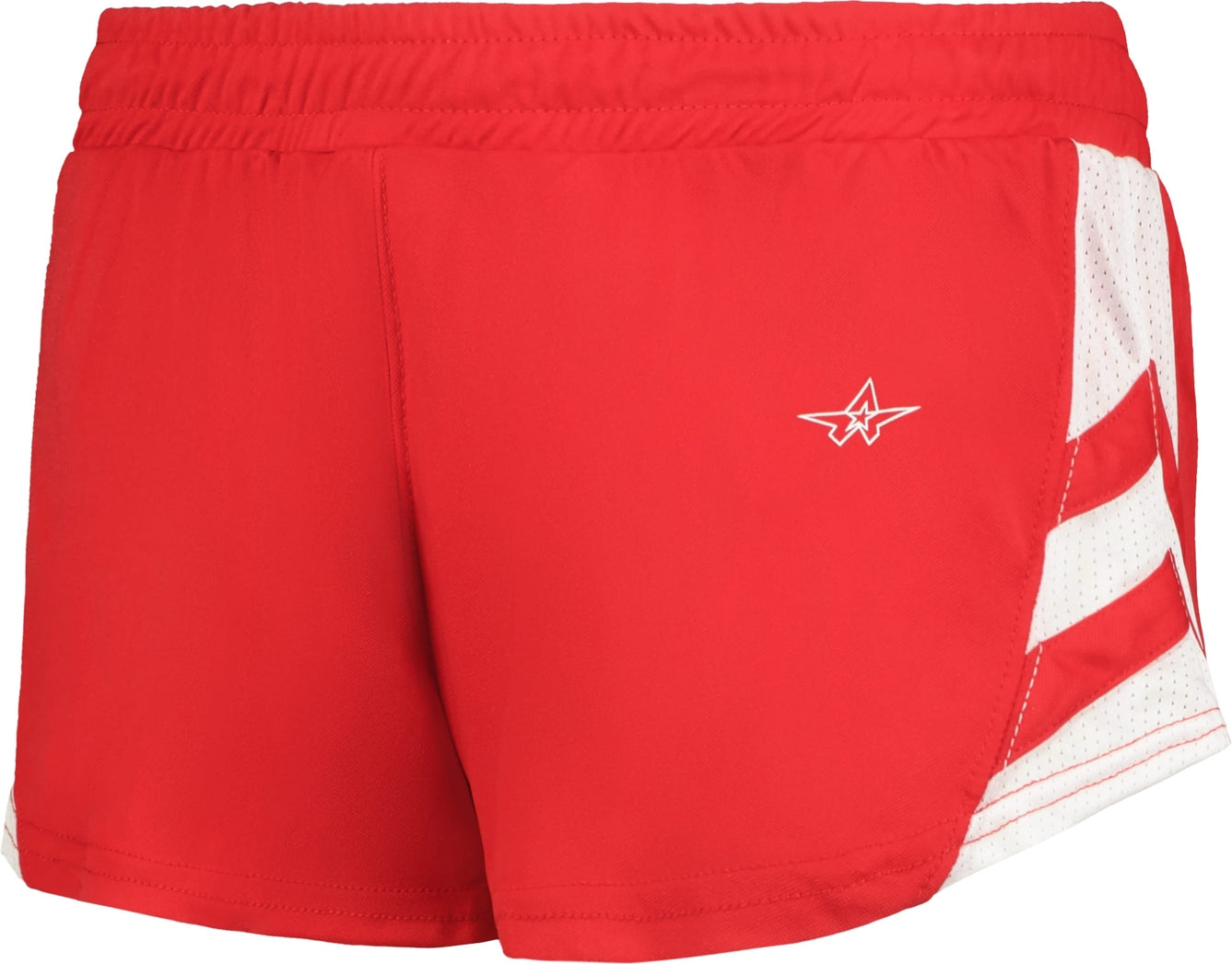 BA RED/WHITE LADIES MEDAL TRACK SHORT