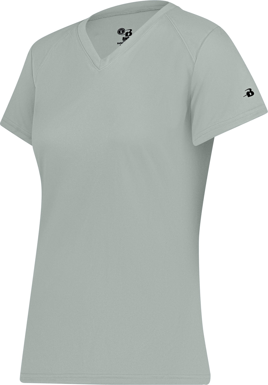 BA SILVER LADIES B-CORE V-NECK TEE