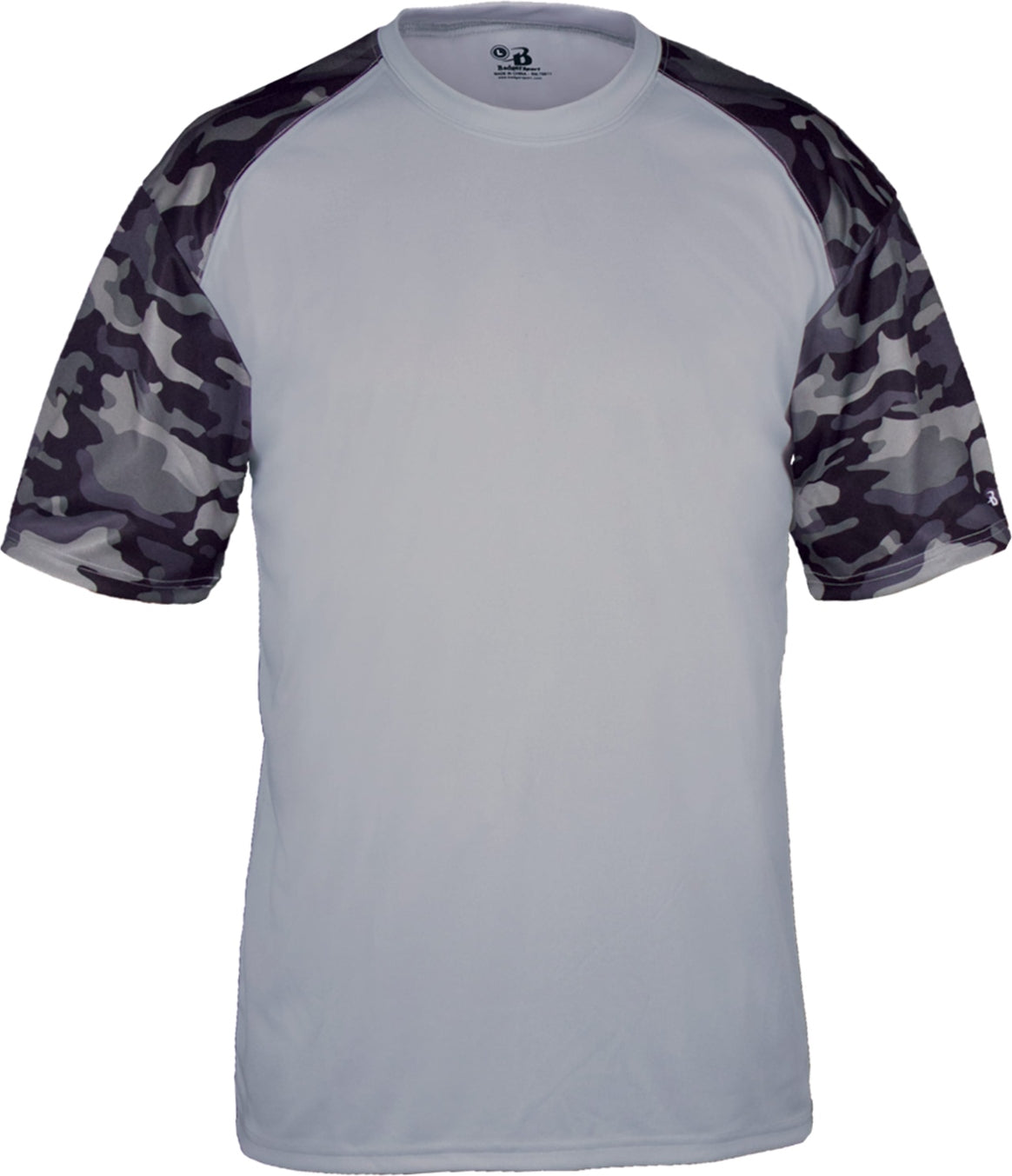 BA SILVER/BLACK CAMO YOUTH CAMO SPORT TEE