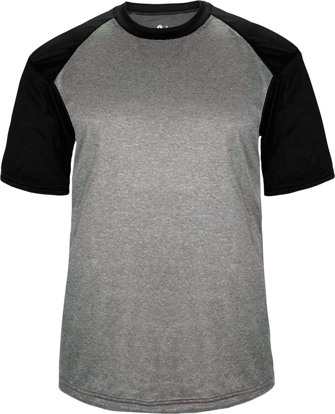 BA STEEL HEATHER/BLACK SPORT HEATHER TEE