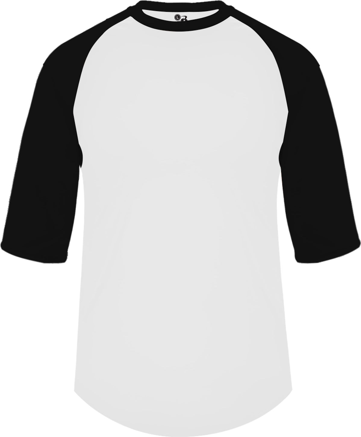 BA WHITE/BLACK YOUTH B-BASEBALL TEE