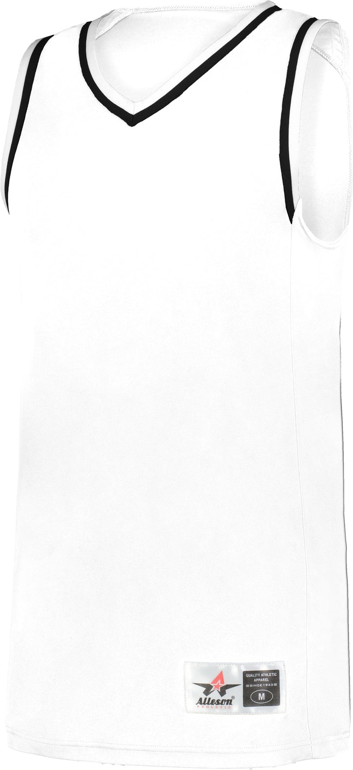 BA WHITE/BLACK/WHITE GLIDE BASKETBALL JERSEY