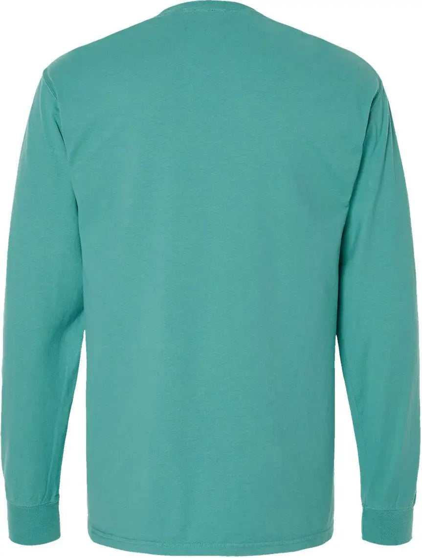 Comfortwash by Hanes Gdh200 Garment-dyed Long Sleeve T-shirt - Spanish Moss - Olive / s
