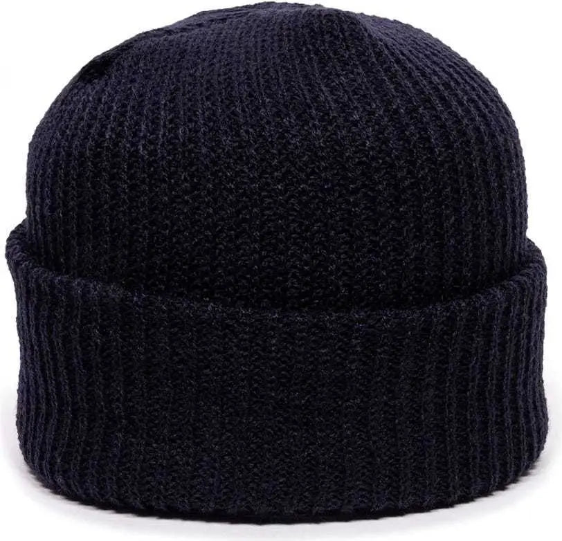 Oc Sports Kn-275 Acrylic Cuffed Knit Beanie - Navy - one Size Fits Most