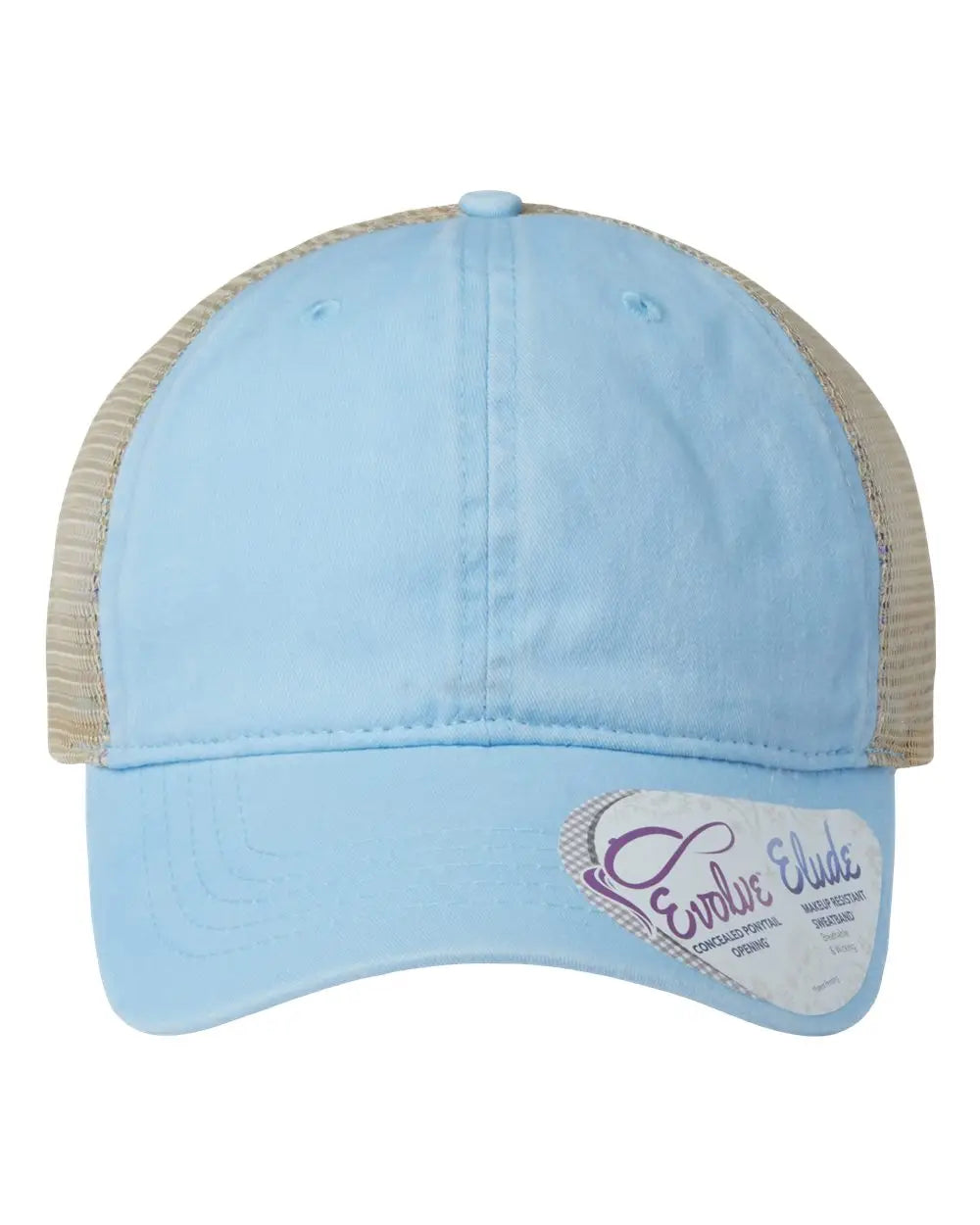 Infinity Her Tess Women’s Washed Mesh-back Cap - Cashmere Blue Floral - Columbia Light Gray / one Size Fits Most