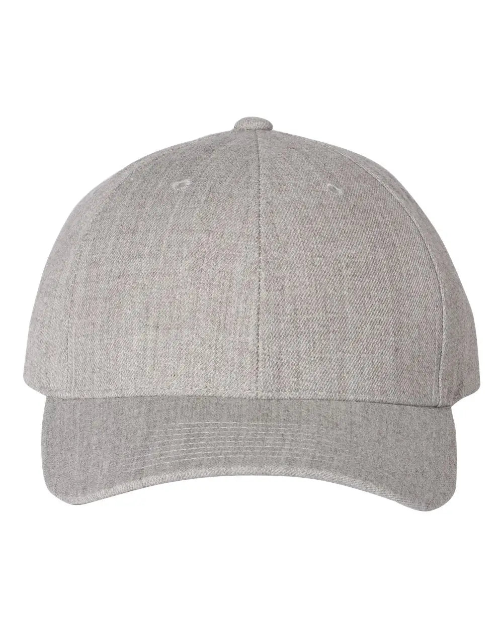 Yp Classics 6789m Premium Curved Bill Snapback Cap - Heather Gray - one Size Fits Most