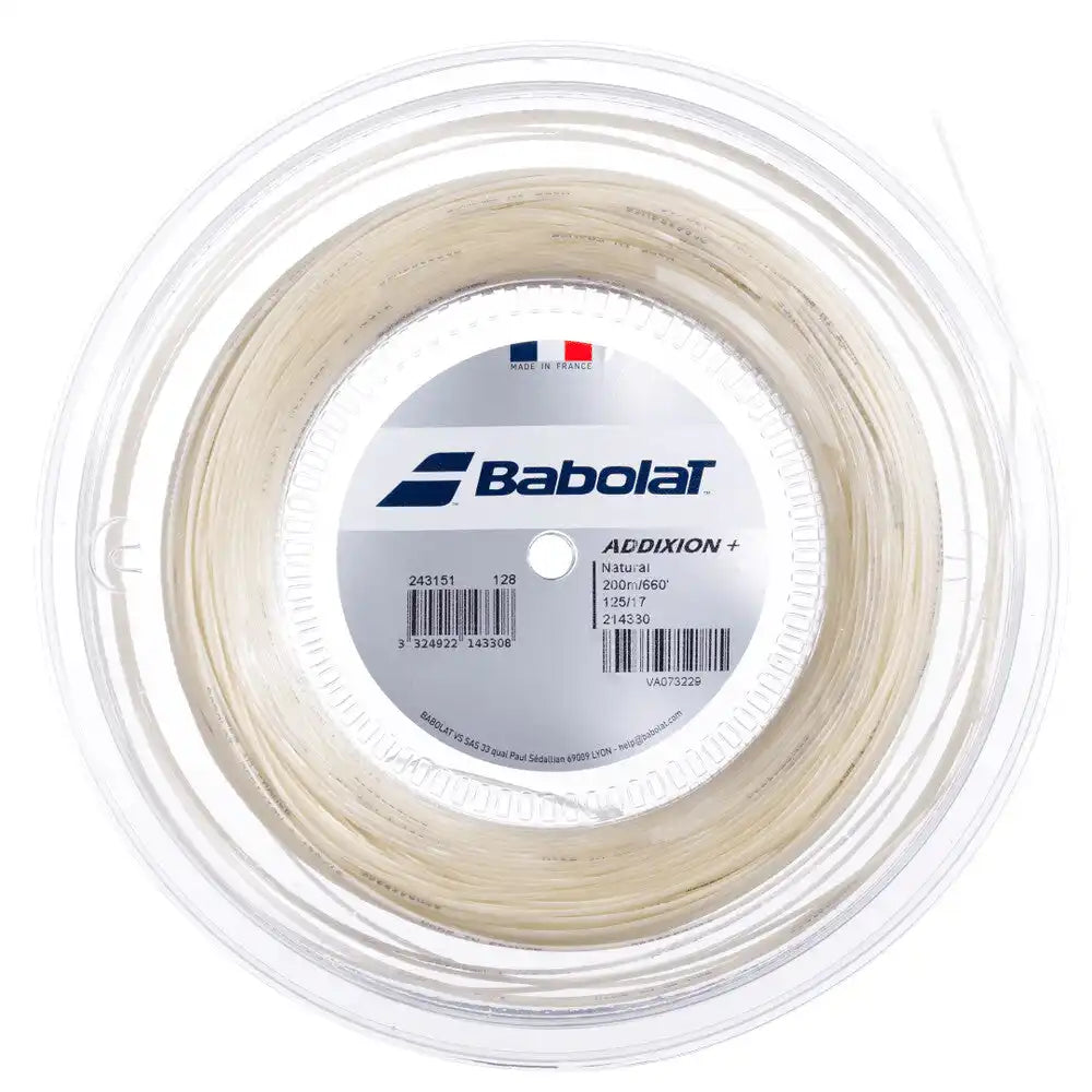 Babolat Addixion + Reel 656’ Tennis String - Natural - 17