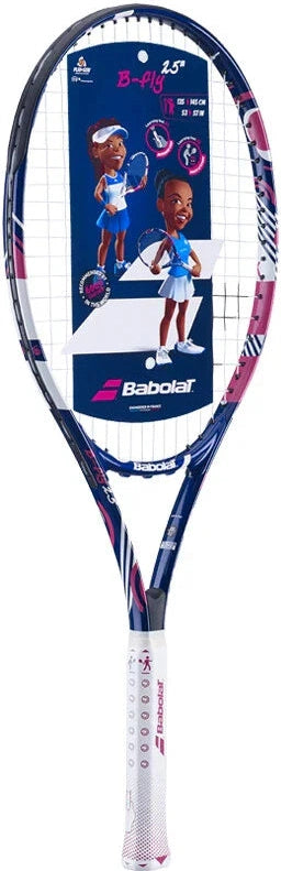 Babolat B’ Fly 25 Junior (strung) (2023) - Purple Teal