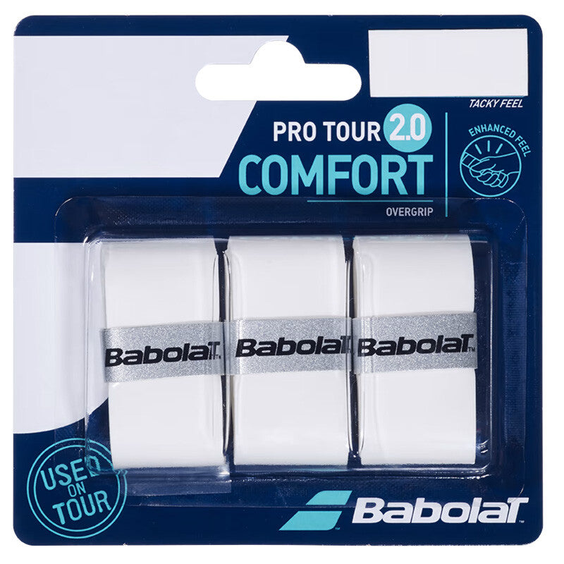 Babolat Pro Tour 2.0 Overgrip (3x) (white) - Wht / Os