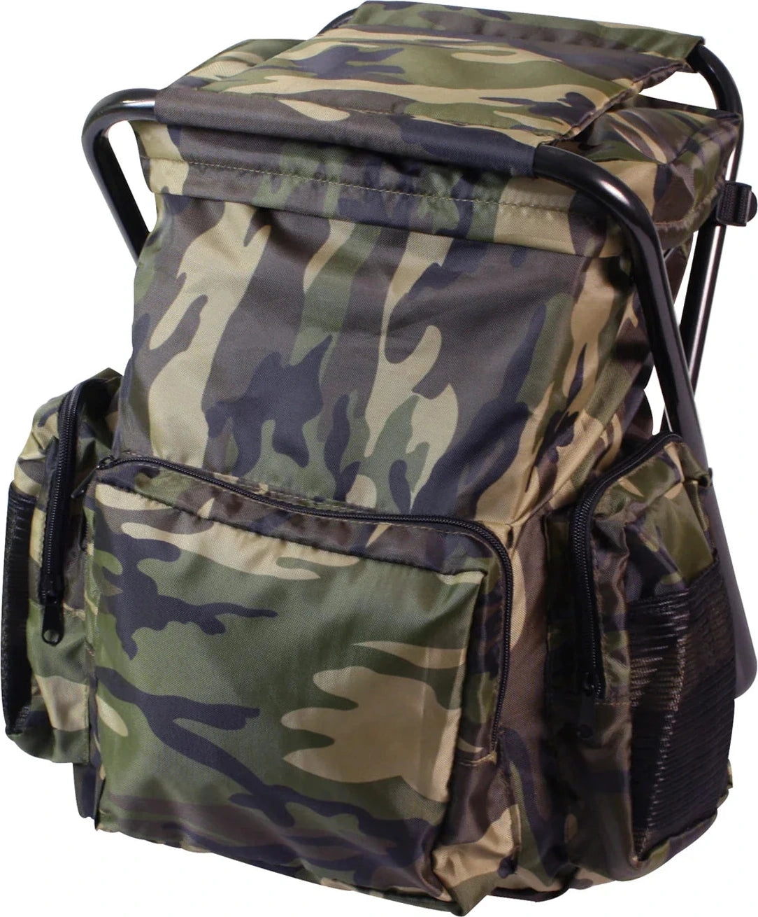 Backpack and Stool Combo Pack - Woodland Camo