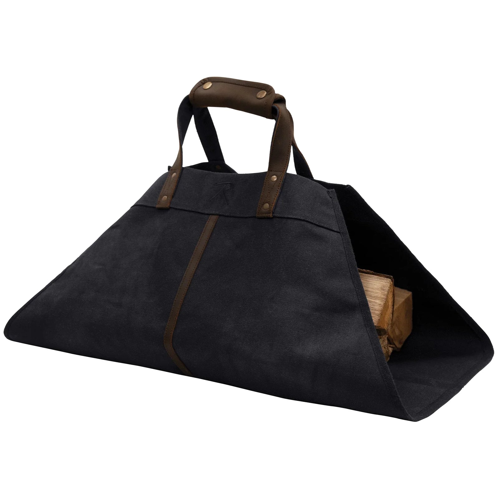 Backwoods Waxed Canvas Log Carrier - Black