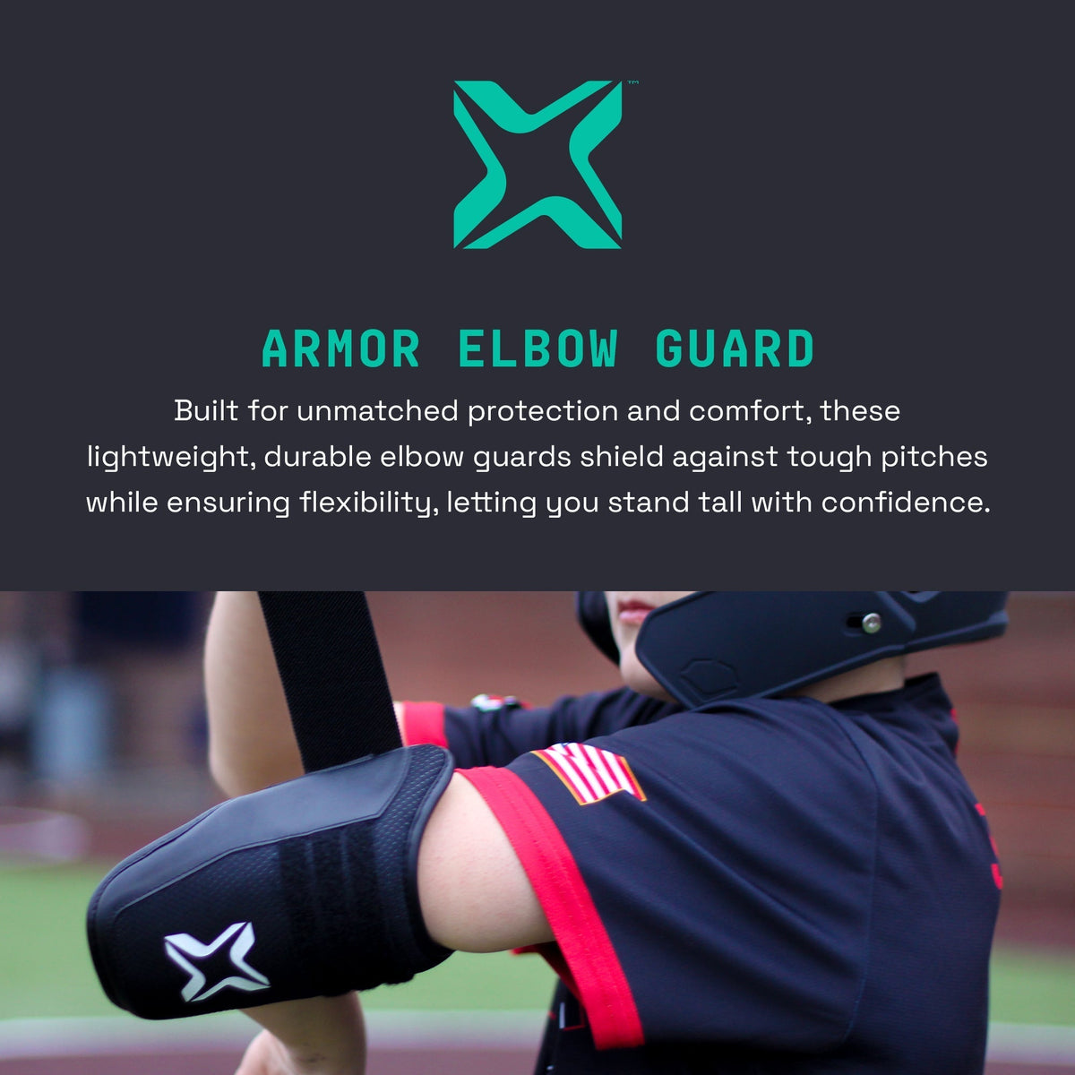 Baden Sports Axe Armor Baseball Elbow Guards - Ice Cap White