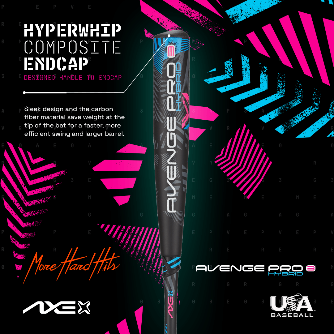 Baden Sports Axe Avenge Pro 3 Hybrid Usa Baseball Bat -5
