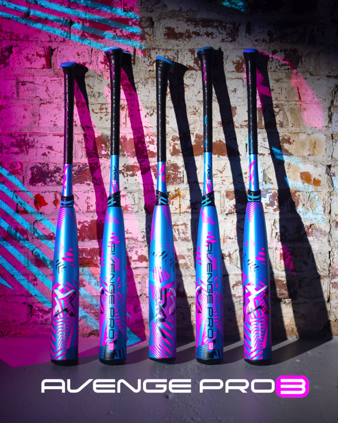 Baden Sports Axe Avenge Pro 3 Usssa Baseball Bat -8 | Flared Handle - 32’’