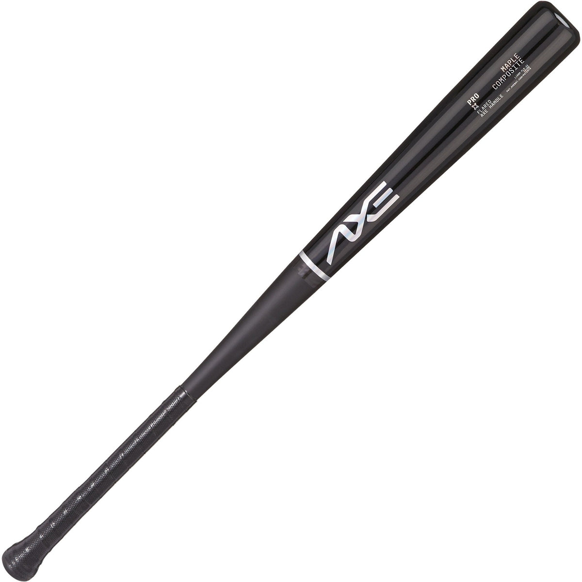Baden Sports Axe Pro Maple Composite Wood Baseball Bat | Obsidian Black | Flared Handle - 31’’