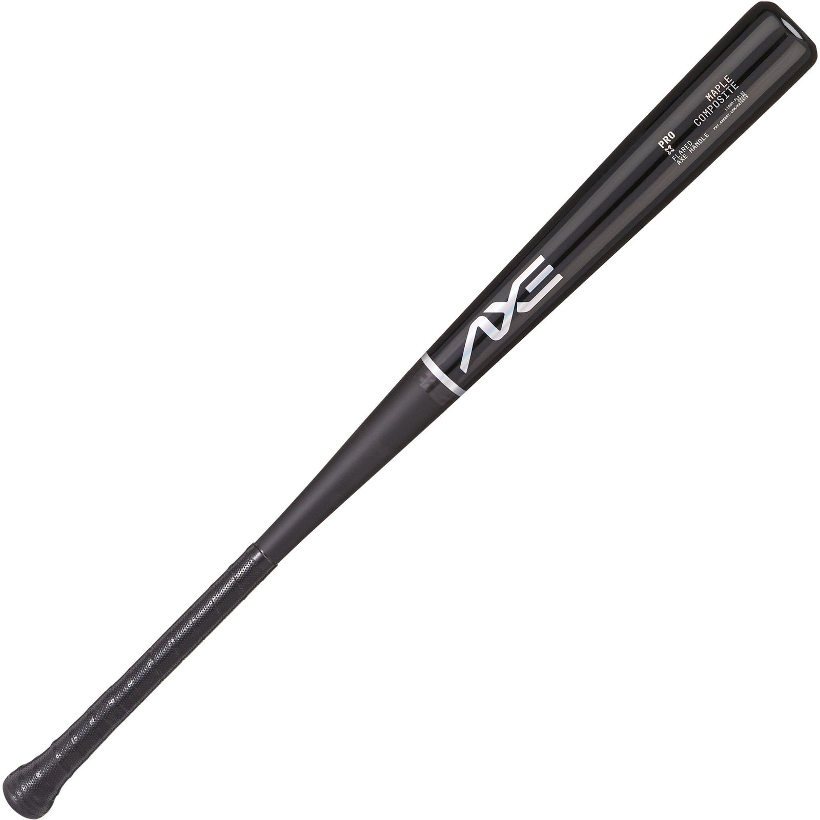 Baden Sports Axe Pro Maple Composite Wood Baseball Bat | Obsidian Black | Flared Handle - 31’’