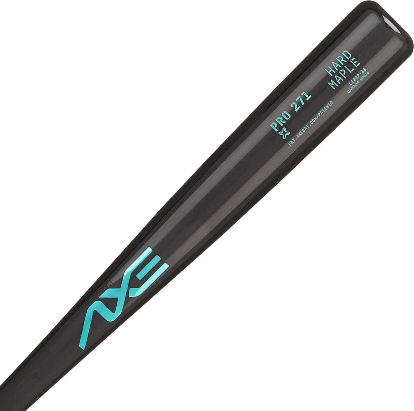 Baden Sports Axe Pro Series Maple Wood Baseball Bat | Spd 271 Turn | Vantablack | Handle - 32’’