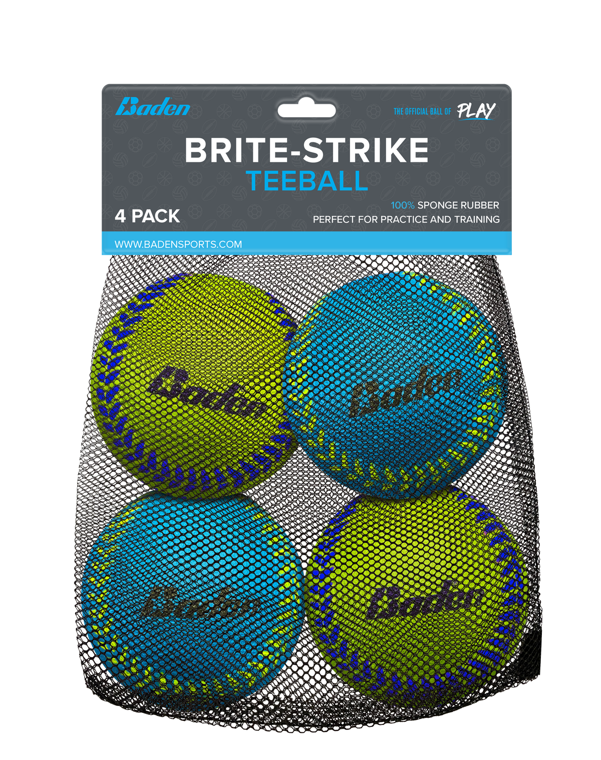 Baden Sports Brite Strike Baseball 6 Pack - 4