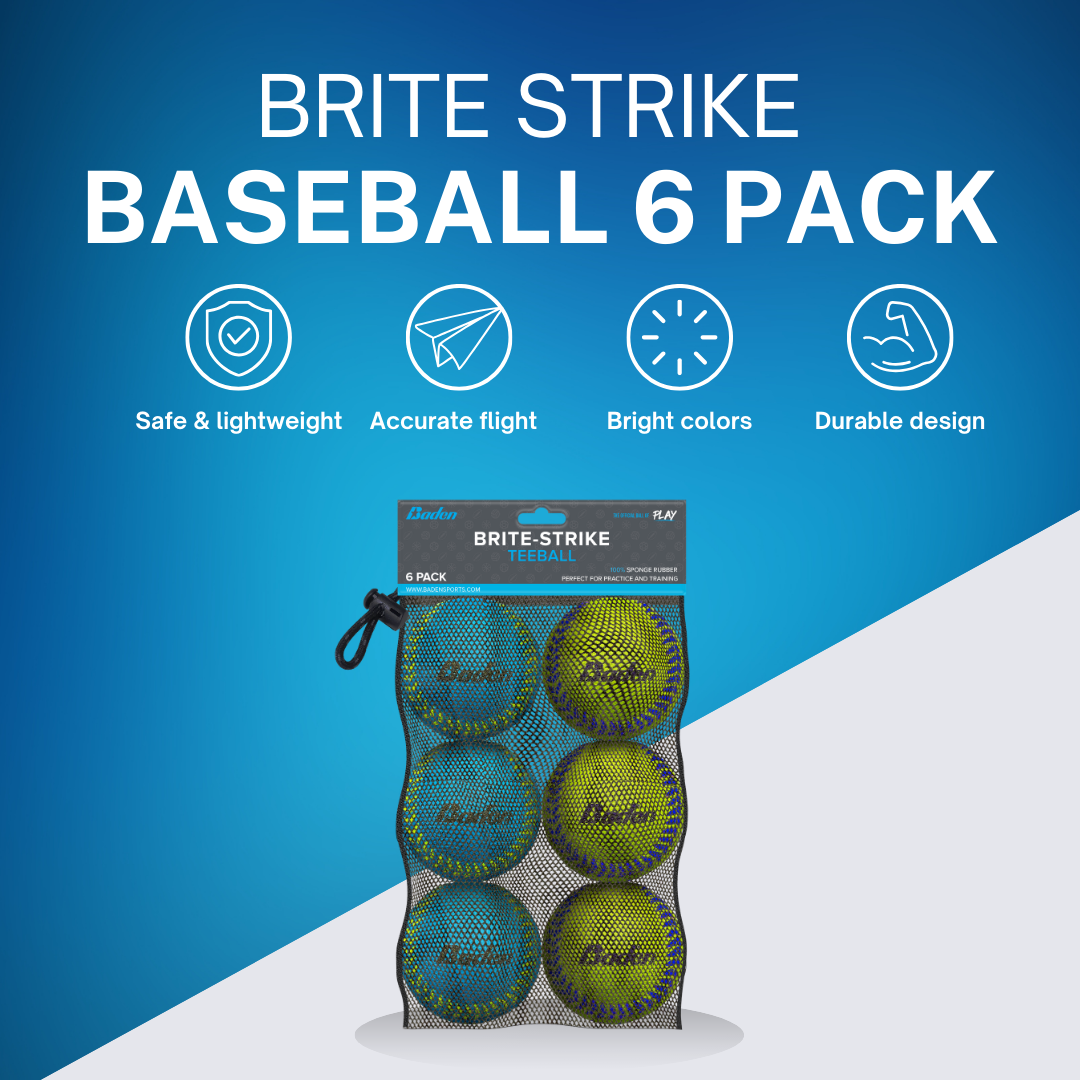 Baden Sports Brite Strike Baseball 6 Pack