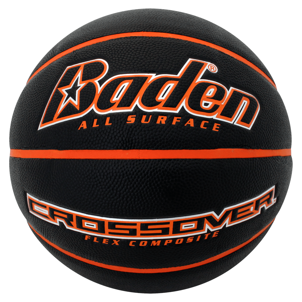 Baden Sports Crossover Basketball - Official 29.5’’ / Black/orange