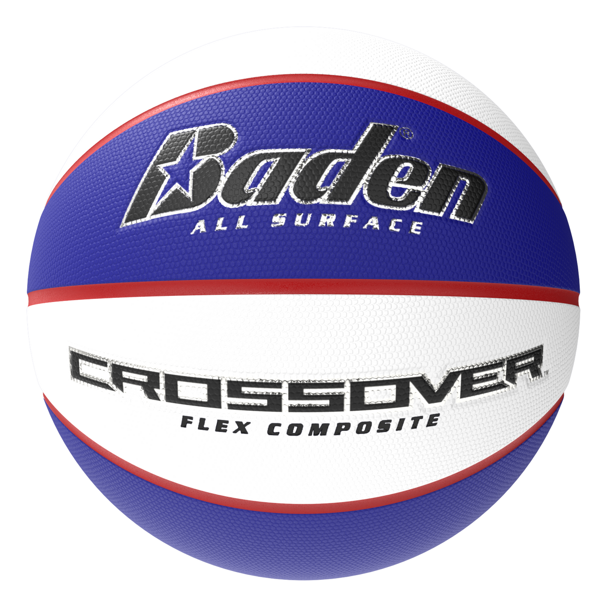 Baden Sports Crossover Basketball - Official 29.5’’ / Blue/white/red