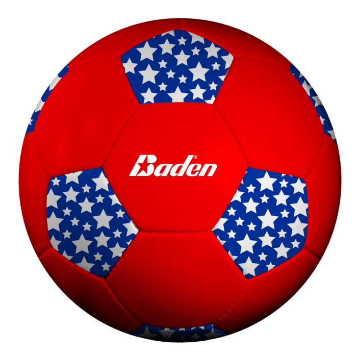 Baden Sports Fun Recreational Soccer Ball - Red/white/blue