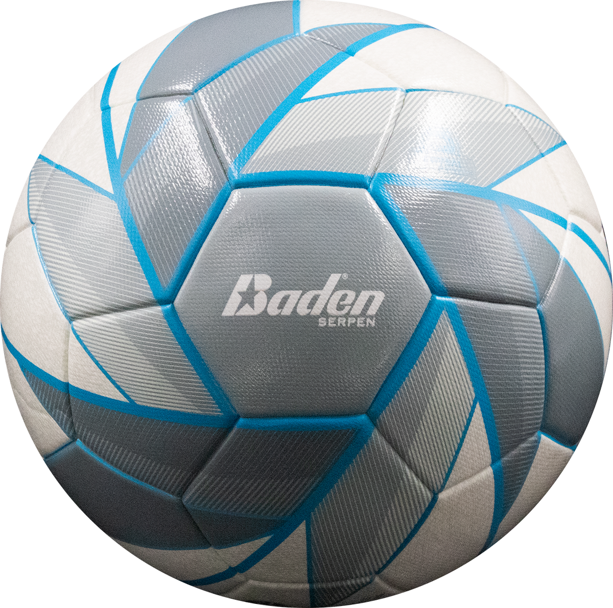 Baden Sports Futsal Serpen Training Ball - Size 4 / Optic Blue/grey