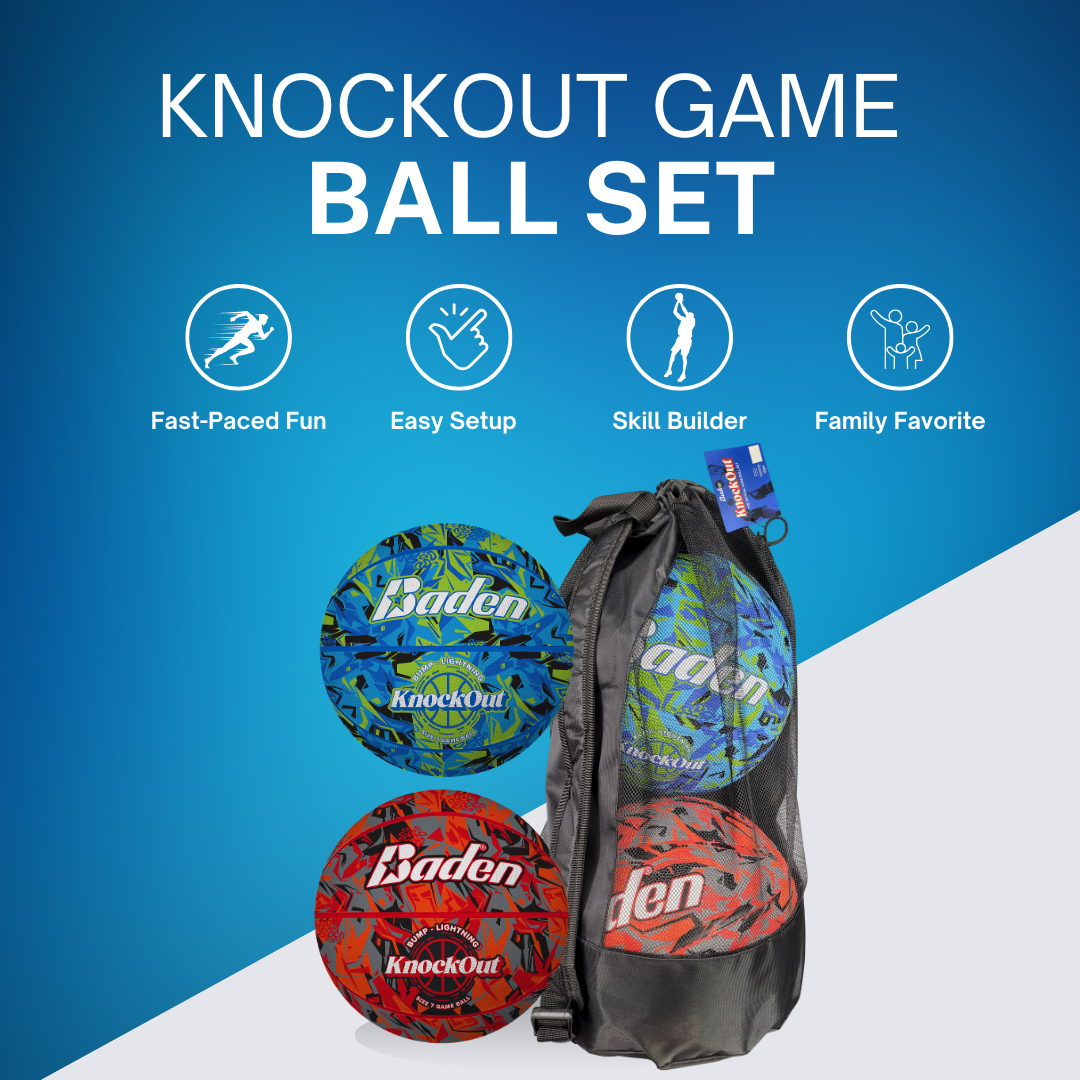 Baden Sports Knockout Game Ball Set(bump/lightning)