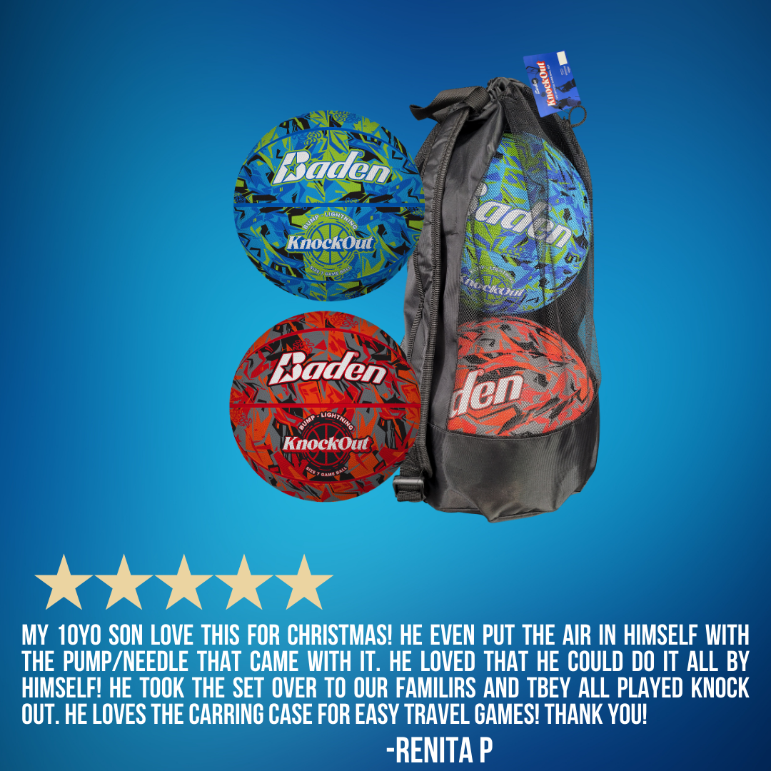 Baden Sports Knockout Game Ball Set(bump/lightning)