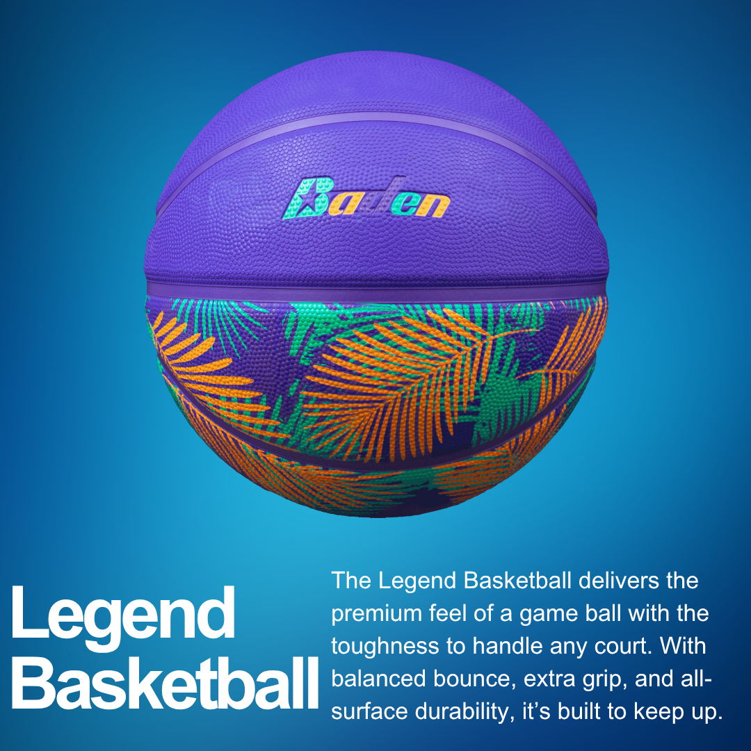 Baden Sports Legend Lifestyle Outdoor Game Rubber Basketball
