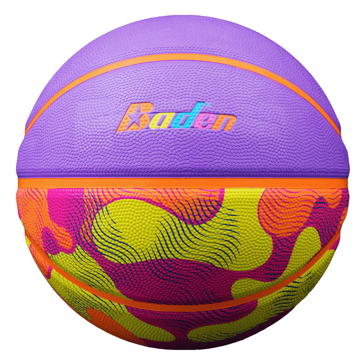Baden Sports Legend Lifestyle Outdoor Game Rubber Basketball - Official 29.5’’ / Lava Love