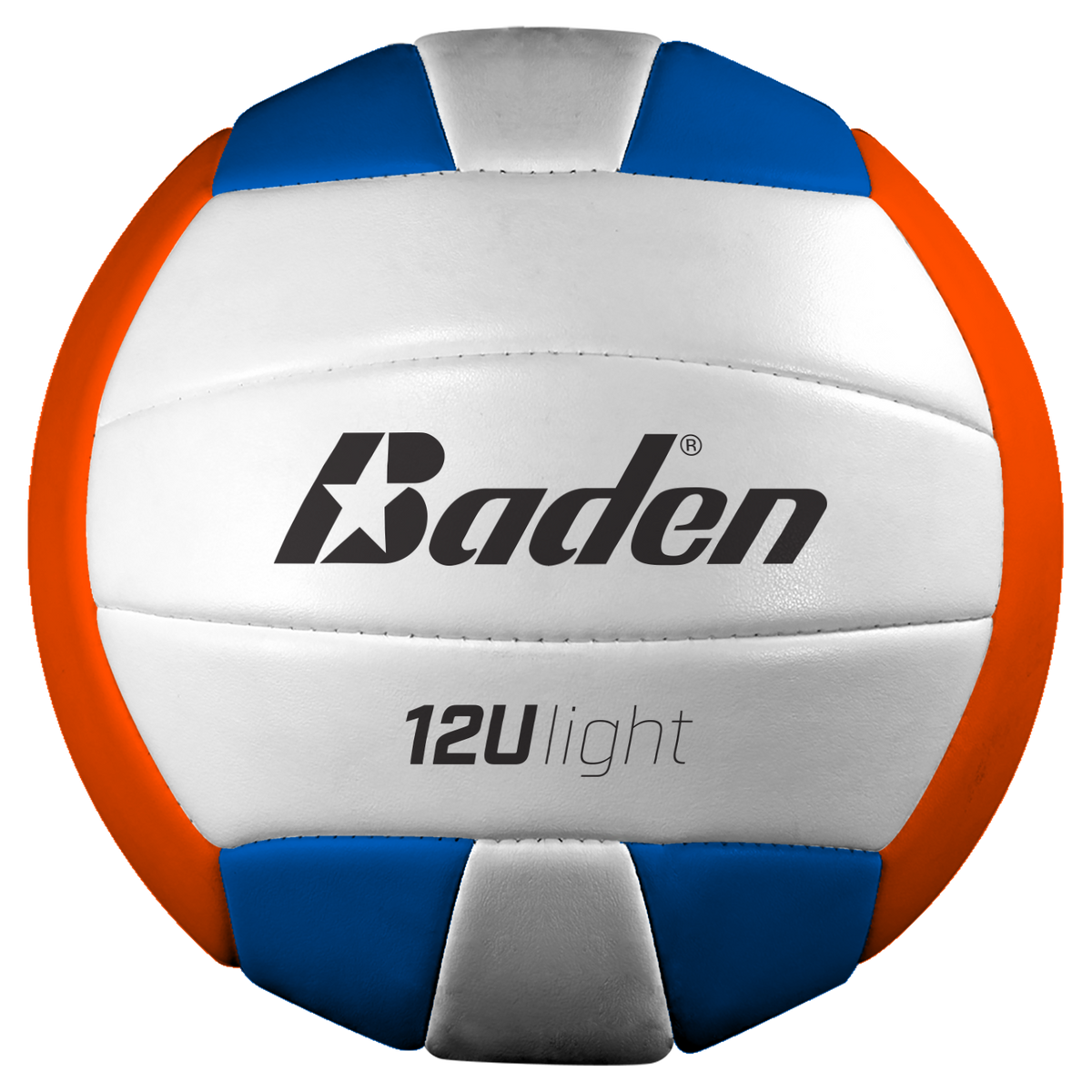 Baden Sports Light Microfiber Volleyball - Orange/blue/white