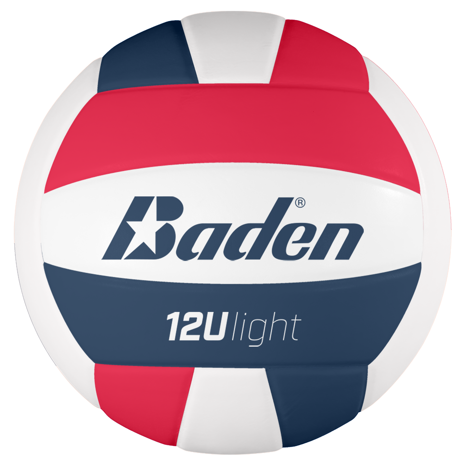 Baden Sports Light Microfiber Volleyball - Red/white/navy