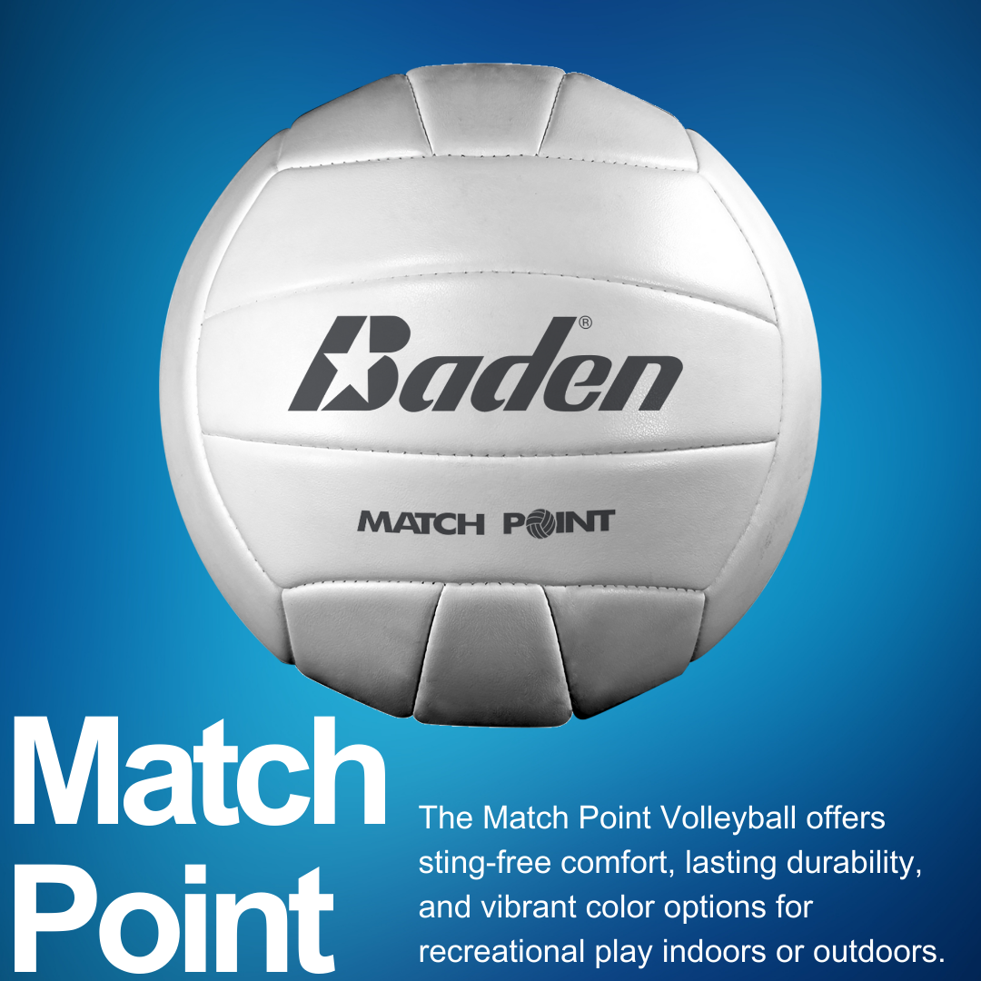 Baden Sports Match Point Volleyball - White