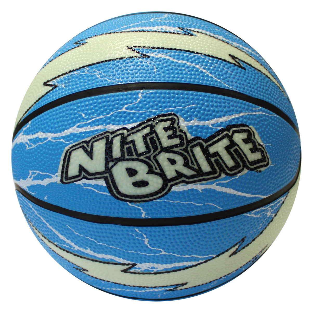 Baden Sports Nite Brite Basketball - Blue with Lightning Bolt