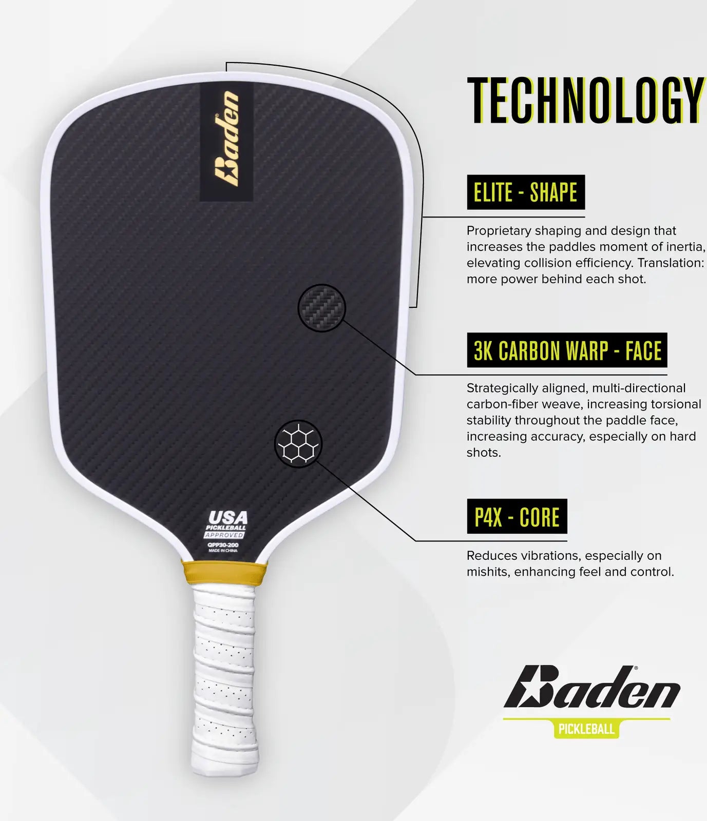 Baden Sports Perfection 3k Pickleball Paddle