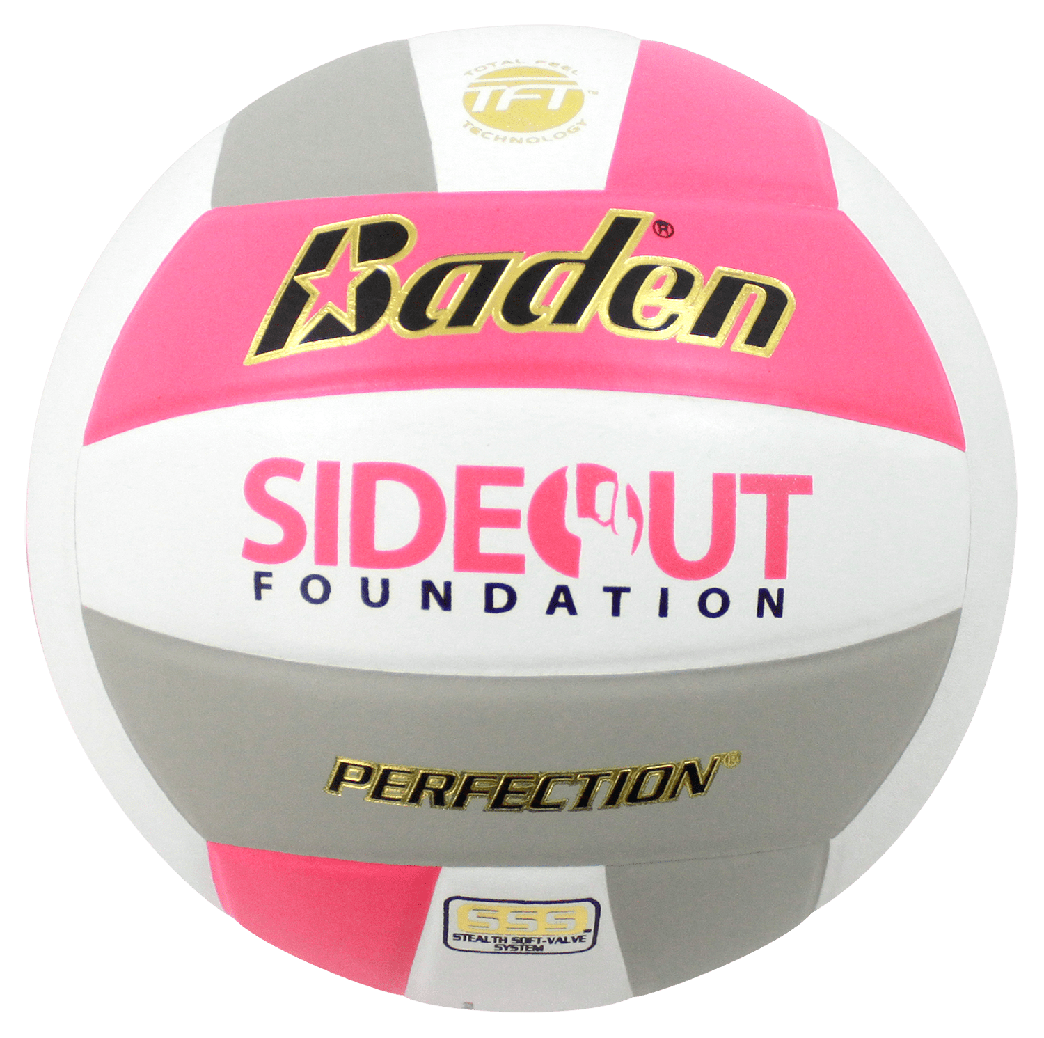 Baden Sports Perfection Dig Pink Leather Volleyball Non Nfhs