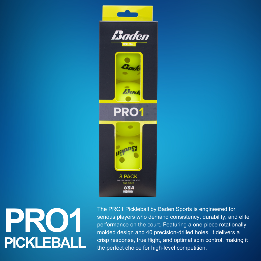 Baden Sports Pro1 Pickleball 3-pack